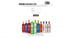 Desktop Screenshot of booking.cubavodka.com