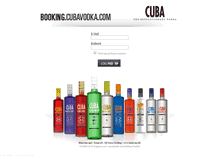 Tablet Screenshot of booking.cubavodka.com